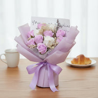 Soap Flower Arrangement Handmade Scented Flower Gift Freestanding