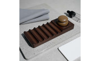 Nail Art Brush Holder with Wash Cup Polished Edges for Beauty Studio