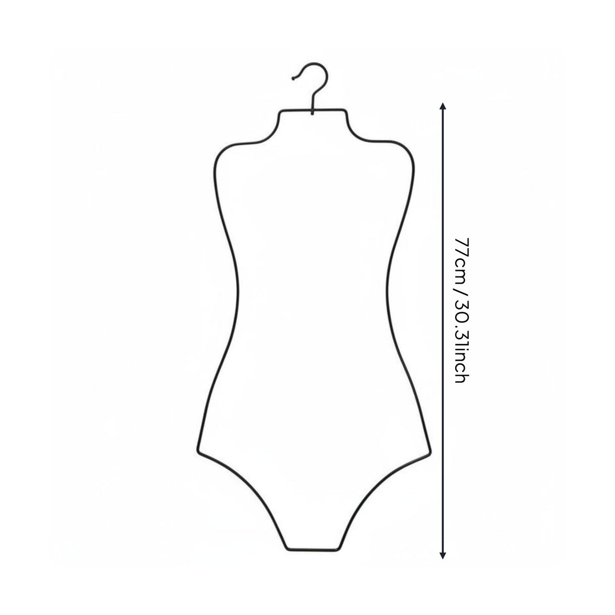 Lingerie Hanger Sturdy Metal Bodysuit Display Rack for Closet, Boutique Owners
