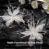 Floral Hair Fastener Elegant Lace Hair Tie Lace Scrunchie Sweet Design Ruffle Scrunchie French Design for Women, Weddings