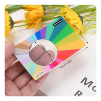 4 Pieces 4 Season Color Card Face Cutout Design Warm Cool Tone Chart