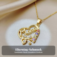 Mom Heart Necklace Symbolic Gift Mama Heart Necklace Versatile for Moms