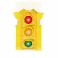 Traffic Light Costume Vest Vibrant Colors Dress-up Wear Comfortable for Children