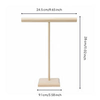 Hair Tie Storage Rack Sturdy Wooden Jewelry Display Stand Sturdy