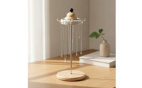 Necklace Holder with Hooks Compact Display Stand Space Saving for Dresser, Women