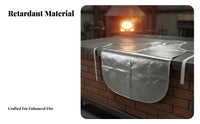 Anti-Splash Aluminum Foil Apron Long-Lasting Heat Resistant Apron Lace-up Design for Foundry Workers, Welders, Smelting, Metal Joining