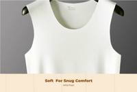 Men's Fleece Lined Vest, Thermal Underwear, Winter, Black