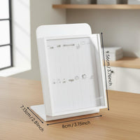 Body Jewelry Display Case Versatile Earring Display Board with Cover Minimalist Design Countertop Post Earring Holder for Retail Store