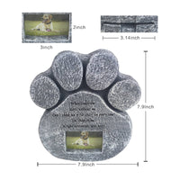 Pet Headstone Picture Frame Indoor Outdoor Pet Remembrance Weather-Resistant