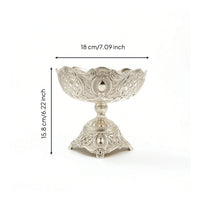 Embossed Dessert Bowl Decorative Footed Dessert Bowl Premium for Hosts, Collectors