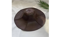 Foldable Floral Sun Hat Adjustable Chin Strap Packable Travel Hat for Gardening