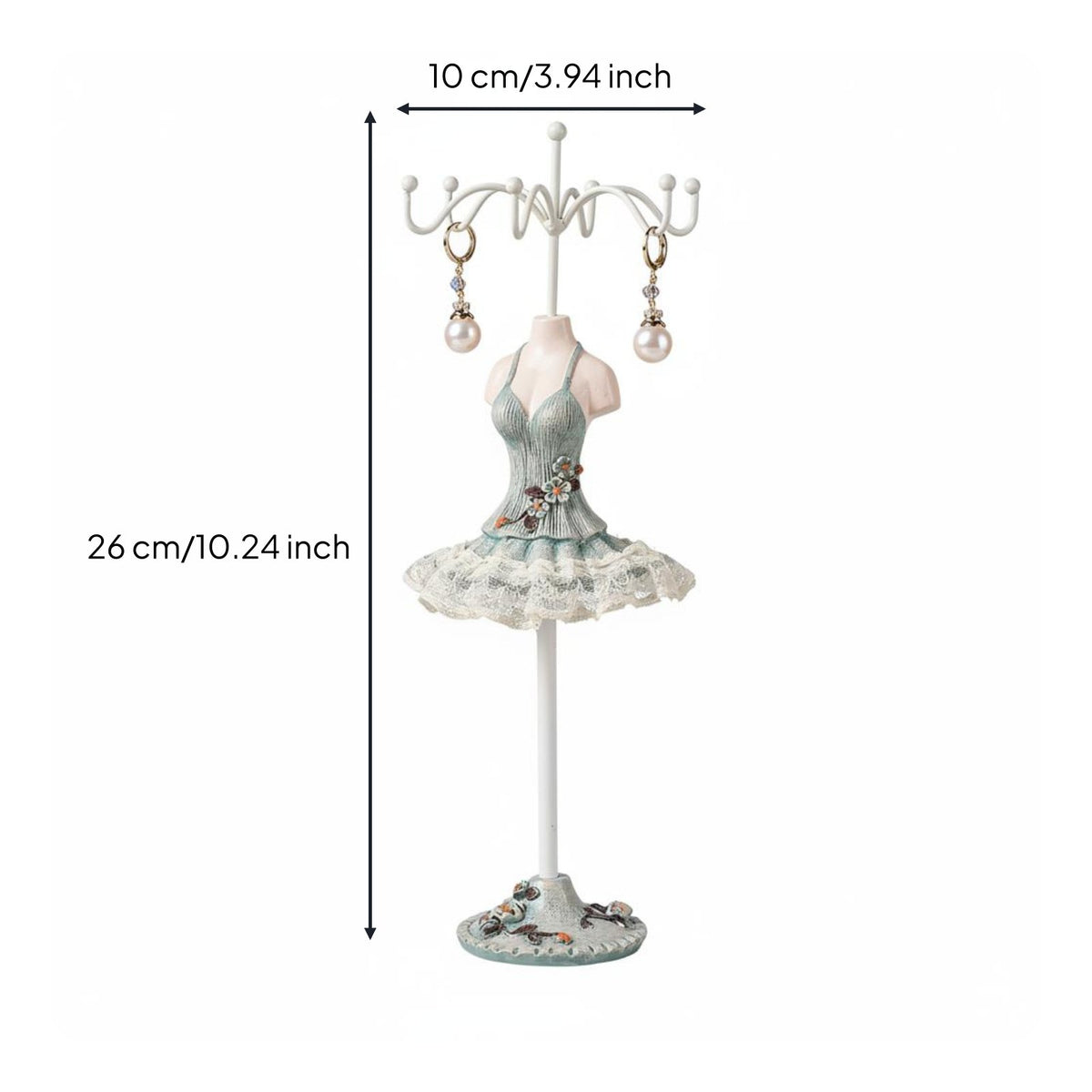 Mannequin Jewelry Stand Elegant Earring Necklace Holder Sturdy for Shop Window