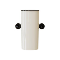 Makeup Brush Holder with Lid 4-Compartment Cosmetic Brush Storage Box Desktop