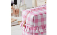 4 Pieces Travel Cosmetic Bag Set Lightweight Striped Cosmetic Pouch