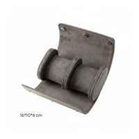 Leather Watch Travel Case Dustproof Portable Watch Holder Secure Storage Suede Interior for Travelers