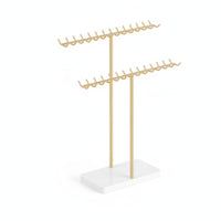 Jewelry Display Stand Metal Frame Stable Jewelry Stand Base Elegant Necklace Holder for Boutique