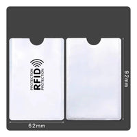 Card Sleeve with Thumb Notch Slim Blocking Sleeve Safeguarding for Commuters