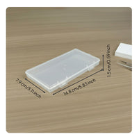 Clear Plastic Box with Lid Stackable Plastic Sample Box Dustproof for Hobbyists