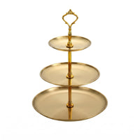 Three-Tier Dessert Stand Long-Lasting Cupcake Display Stand Rust
