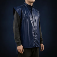 Outerwear Water-Resistant Raincoat with Stand Collar for Spraying