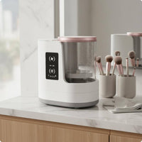 Makeup Brush Washer Dryer 3 in 1 Electric Makeup Brush Cleaning Touch Control Beauty Tool Dryer for Vanity