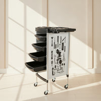 Salon Tool Trolley Cart Multi Layer Hairdressing Trolley Cart with Wheels for Hair Salons