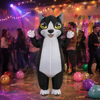 Inflatable Cat Suit Full Body Apparel Quick Inflating for Halloween, Parades