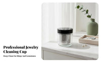 Gemstone Washing Container Reusable Jewelry Cleaning Basket Jewelry Cleaning Jar Long-Lasting Stainless Steel Mesh Basket