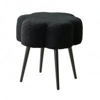 Makeup Stool Cushiony Cushioned Stool Rounded Panels Home Seating for Bedroom