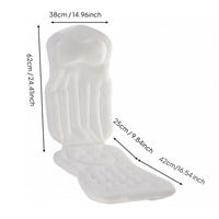 Spa Bath Lounger with Suction Cups Ergonomic Design for Soaking Tub, Adults