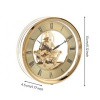 Roman Numeral Clock Movement Insert Glass Round Clock Movement Insert Easy Reading Home Decor Accessory