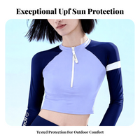 Women's Rash Guard Long Sleeve UPF 50+ Quick Dry Dive Shirt