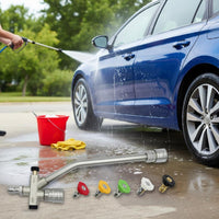 High Pressure Wash Kit 2-in-1 Foam Wash Nozzle Set Multi-Function for Garage
