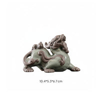 Wealth Guardian Tea Pet Nourishable Ge Ware Wealth Guardian Statue Handmade