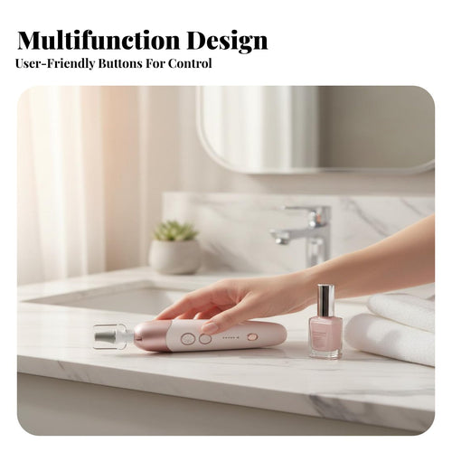 Electric Nail Drill Multi-Functional Portable Nail File Machine Multifunctional Personal Care Appliance for Beginners, Beauty Students, Travel, Salon