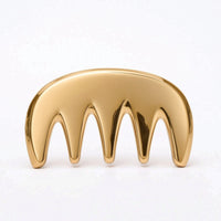 Massage Comb with Safeguarding Sleeve Rounded Five-Tooth Massage Comb Portable