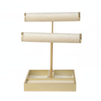 Earring and Band Organizer Two-Tier Layer Accessory Storage Compartment Tray