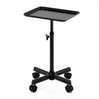 Height Adjustable Salon Tray Stable Base Mobile Beauty Trolley Tray Easy to Clean for Barbershop