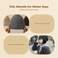 Women's Knit Beanie, Slouchy, Warm, Relaxed, Autumn