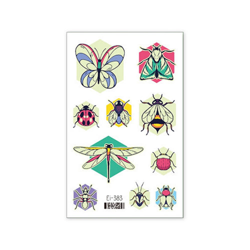 Waterproof Skin Decal Stickers for Kids, Glow-in-the-Dark Butterfly Bee