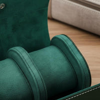 Leather Watch Travel Case Dustproof Portable Watch Holder Secure Storage Suede Interior for Travelers