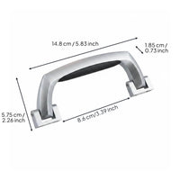 Luggage Pull Handle Zinc Alloy Construction Suitcase Replacement Handle Stable Structure Hardware Component for DIY Enthusiasts