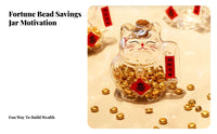 Mini Fortune Cat Jar Transparent Design Fortune Cat Piggy Bank Clear Beckoning Cat Bank Decorative Detail House Decoration
