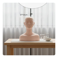 Cosmetology Practice Head Long-Lasting Material Jewelry Display Bust