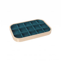 Jewelry Display Tray Rounded Corners Rectangular Jewelry Tray Aluminum Alloy