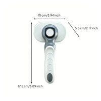 Deshedding Brush Skin-Friendly Pet Brush with Self-Cleaning Button Soft
