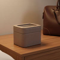 Portable Watch Holder Safeguarding Interior Portable Watch Organizer Long-Lasting Construction Clean-Clear