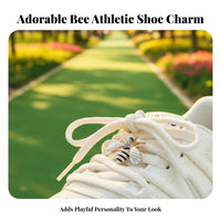 Cute Designs Rhinestone Bee Shoe Buckle Decorative Bee Shoelace Charm Personalize Your Shoes for Girls, Women, Daily Wear, School, Parties