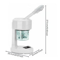 Press Screen Face Steamer Digital Display Beauty Appliance LED Light