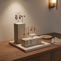 Jewelry Display Stand Space-Saving Watch Display Holder Stable Base Countertop Jewelry Stand for Retail Stores, Boutique Owners, Showroom